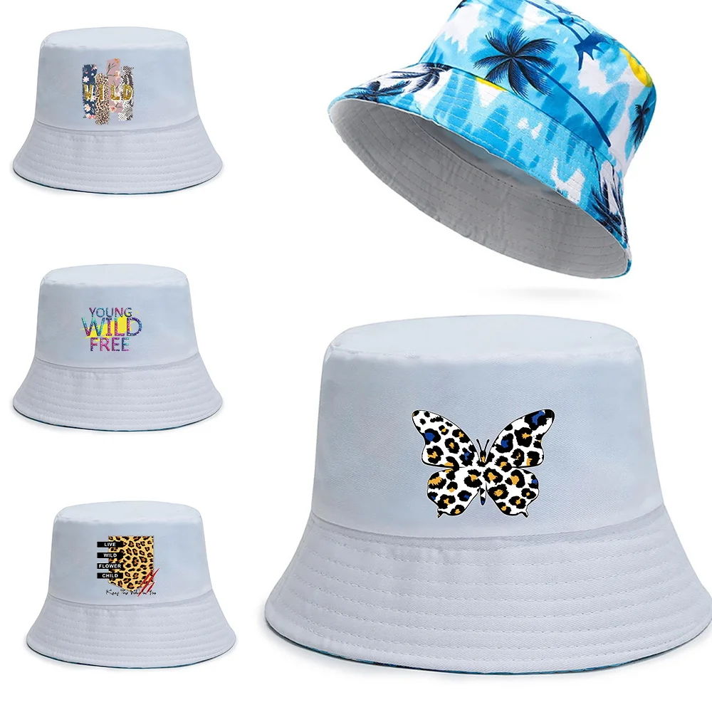 

Wild Series Double Sided Fisherman Hat Big Size Fashion Hawaii Korean Autumn Hats for Men Women New Casual Panama Hat Bucket Cap