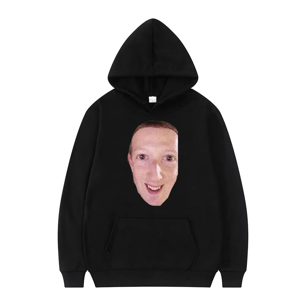 

Прокованная футболка Zucc, Классическая забавная Толстовка с принтом мема Марка Цукерберга, зимняя мужская и женская модная свободная повсед...