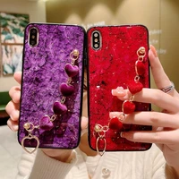 luxury glitter silicone phone case for xiaomi redmi note 11 11e pro plus heart bracelet silicone marble case