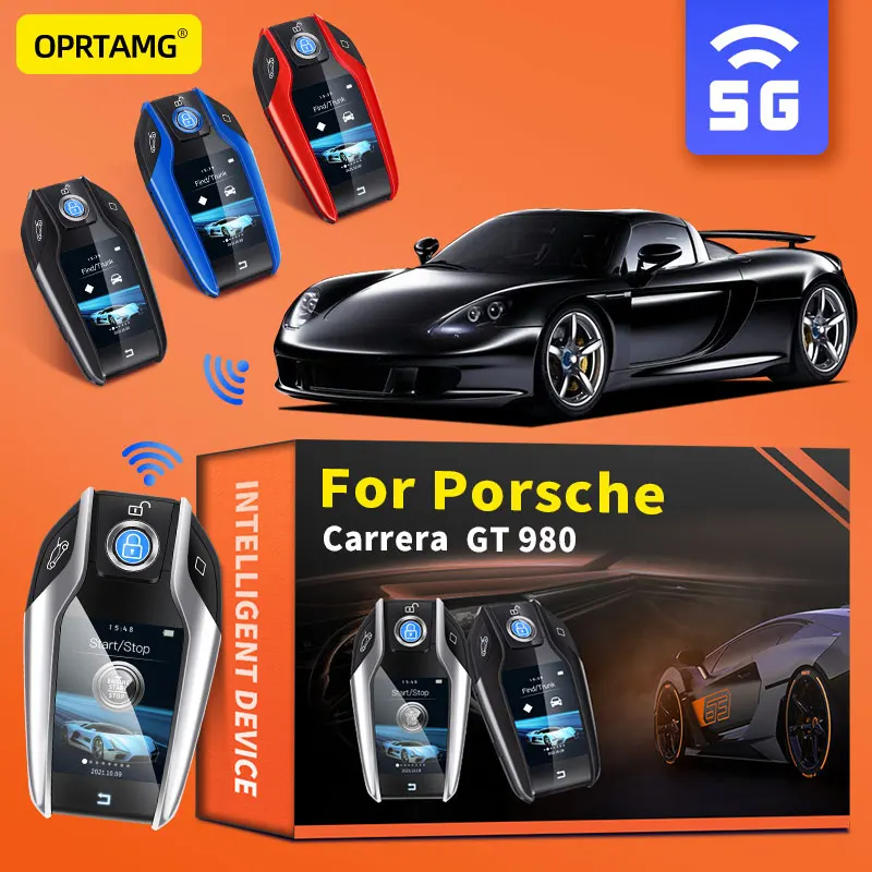 

Для Porsche Carrera GT 980, модифицированные аксессуары для ключей, новейший модифицированный брелок для ключа дистанционного управления, ЖК-дисплей...