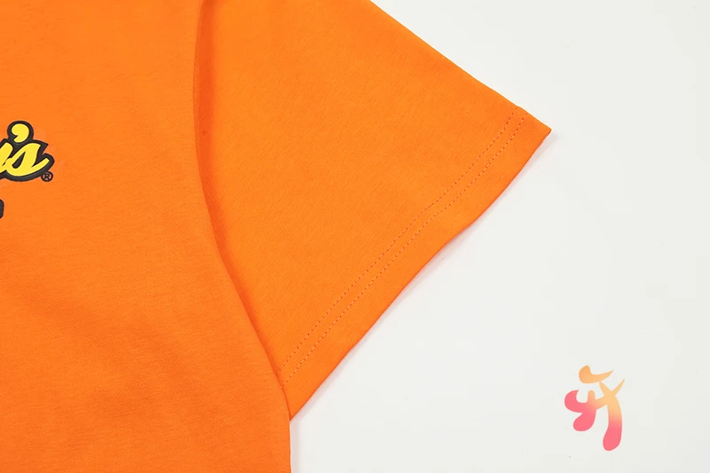 24ss уличная одежда VANDYTHEPINK футболки хлопковые оранжевые Топы шоколадный пирог