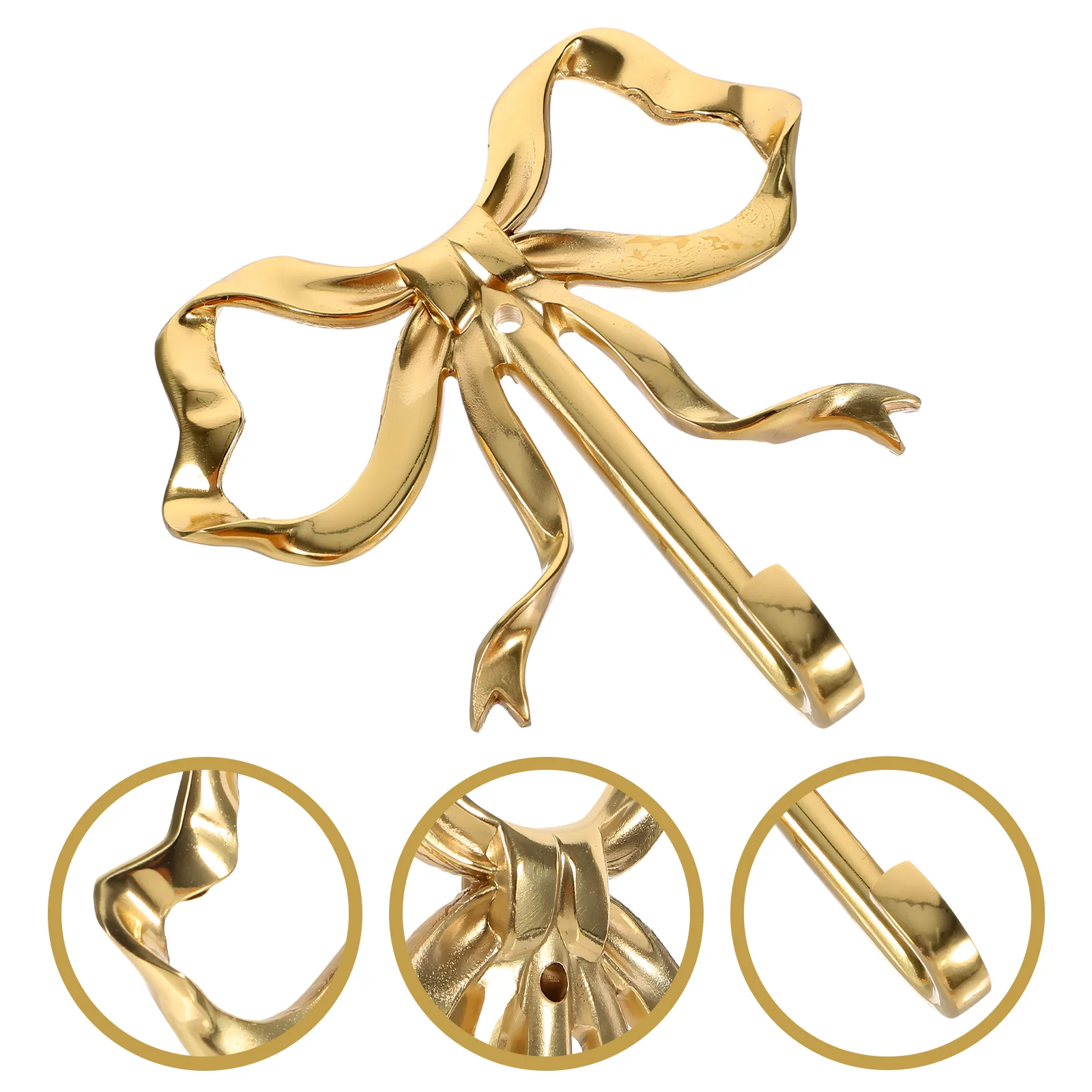 Крючок с бантом латунные настенные крючки для одежды многофункциональная