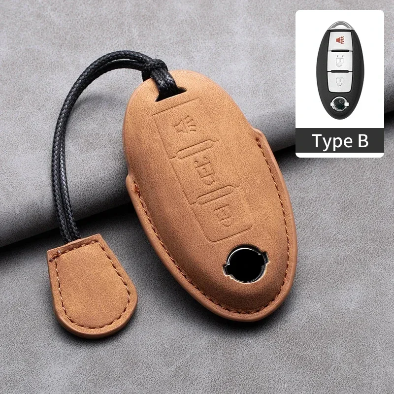 

Кожаный Автомобильный чехол для ключа с дистанционным управлением для Nissan Versa Maxima Altima Rogue Armada Sentra Murano для Infiniti FX35 QX60
