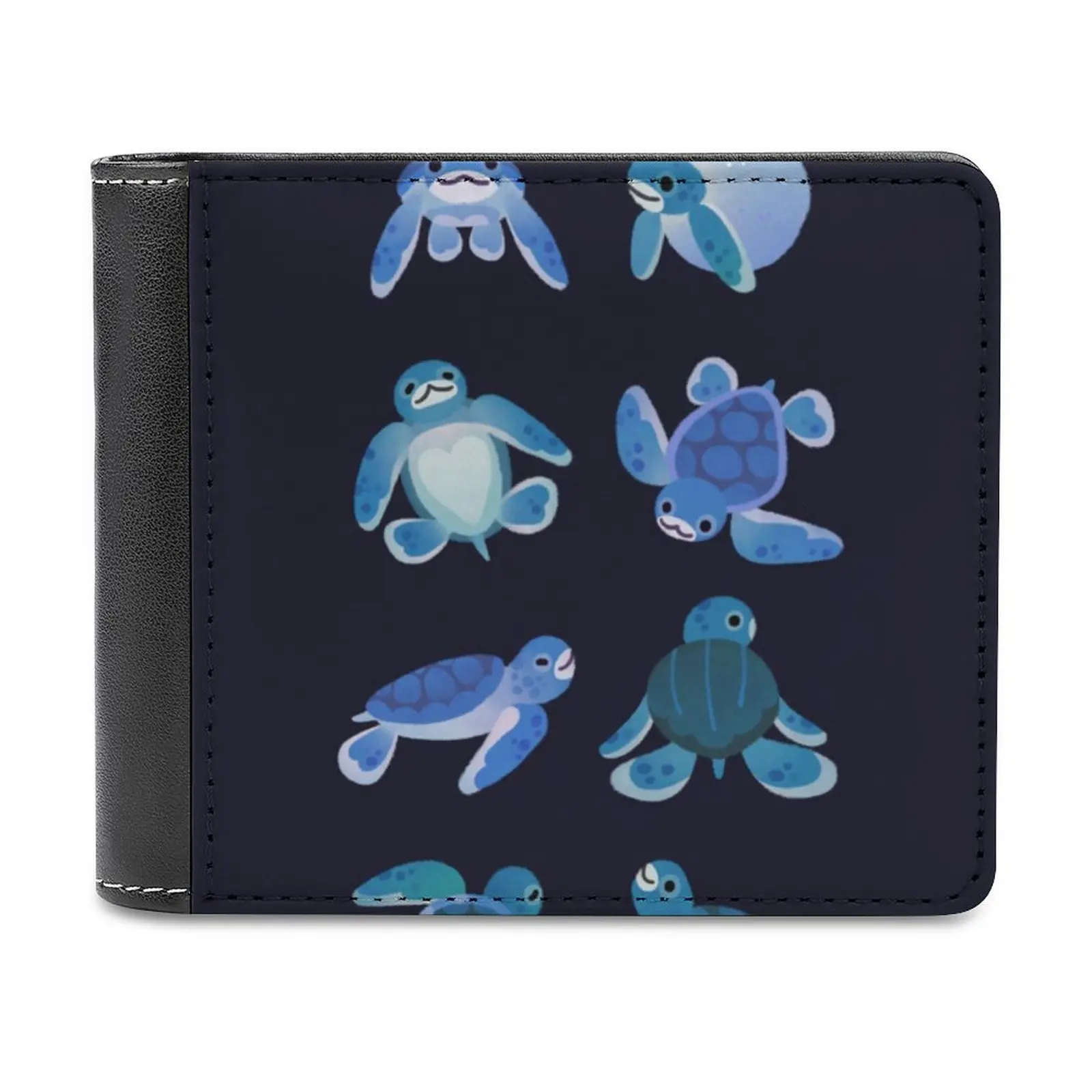 

Baby Sea Turtles Leather Wallet Credit Card Holder Luxury Wallet Baby Turtle Sea Turtle Marine Life Animal Ocean Life Sea Beach