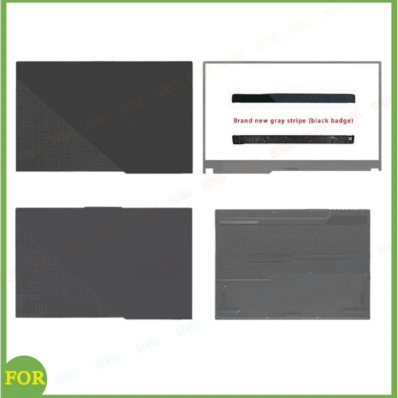 Фото Подходит для ноутбуков серии ROG G713 G713Q G7130 G713P G733P: задняя крышка LCD-экрана, передняя панель, подставка для рук, нижняя крышка, крышки A, B, C, D. №1