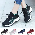Женские модные аксессуары для женщин, дышащая сетчатая прогулочная обувь, Дамские кружевные кроссовки, размеры кроссовки на плоской платформе