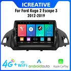 CarPlay Автомагнитола Магнитола Автомобильный мультимедийный плеер 2 Din, Авторадио для Ford Kuga 2 Escape C-max 3 2013-2017, 9 дюймов, Android, Wi-Fi, GPS-навигация 2 дин андройд Аудио Автомагнитолы