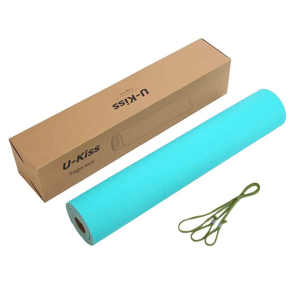 

Двухслойный прочный термопресс U-Kiss высокой плотности экологически чистый Противоскользящий нетоксичный коврик для занятий йогой из ТПЭ