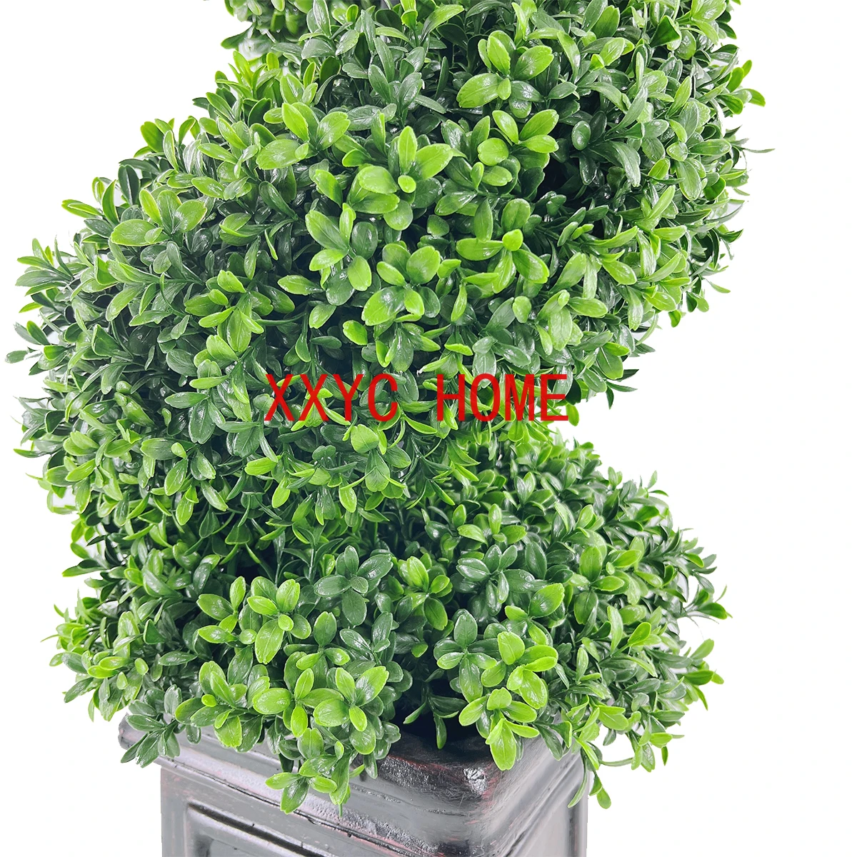 Искусственная спиральная тумба из бокса искусственное растение украшение в