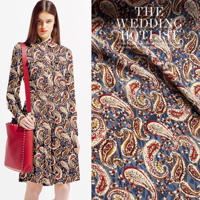 

Шелк тутового шелкопряда, тяжелая креповая ткань, модный дизайн для платья, дышащая толстая ткань, натуральный органический материал, «сделай сам» для шитья