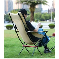 outdoor folding chair portable leisure field beach camping sketch fishing backrest chair stool moon chair