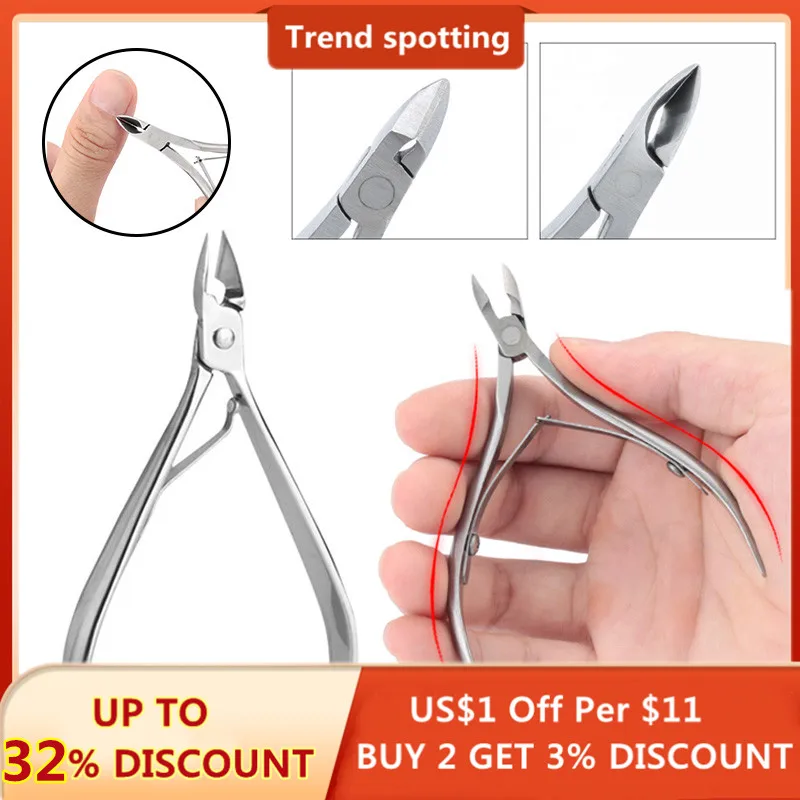 

1pcs Professional Nail Dead Skin Scissors Cuticle Nipper Stainless Steel Pliers Manicure Pedicure Care Nail Art Toe Tools YZL9
