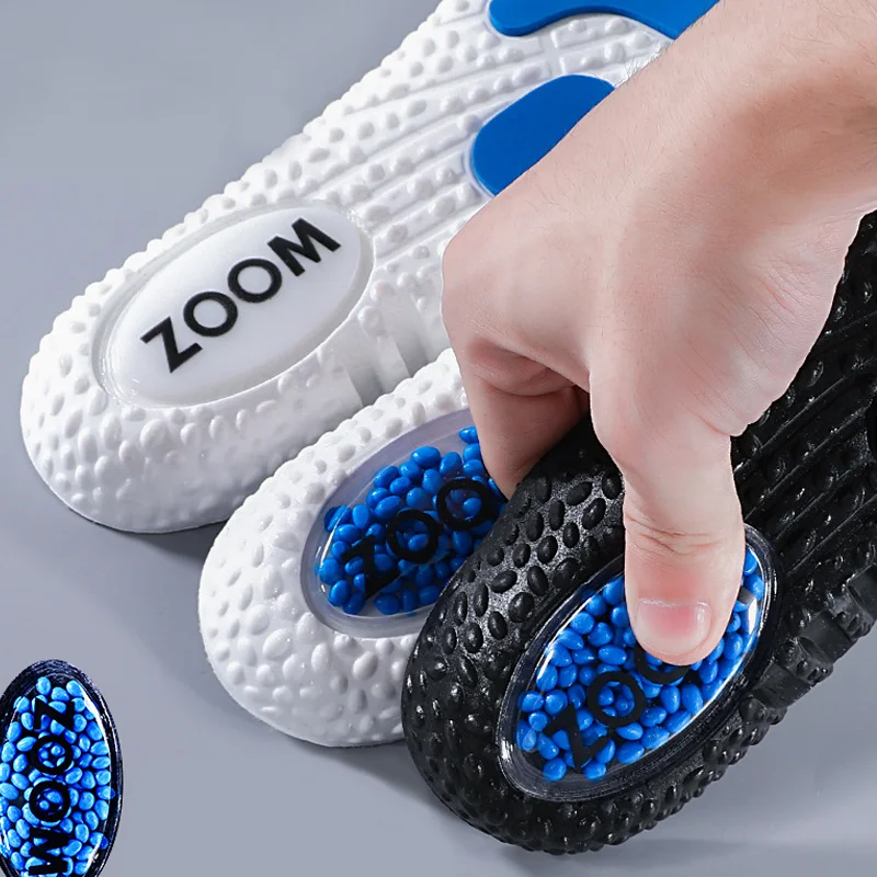 

Sports breathable poron insoles for men and women shock absorption high elastic basketball military training super soft