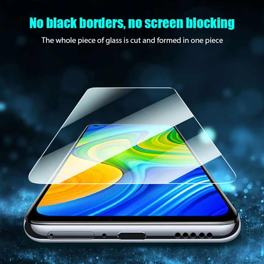 2PCS Protective Screen Protector For Xiaomi Poco F1 F2 Pro M3 X3 NFC Anti Scratch Tempered Glass on Mi A2 A1 Lite 5X 6X 5S Plus