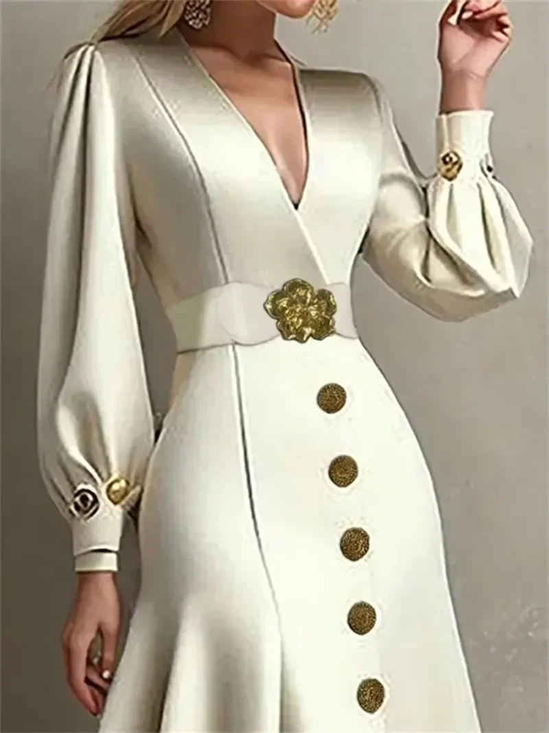 Beautyblue Вечерние платья Женская одежда с v-образным вырезом Свободные пышные