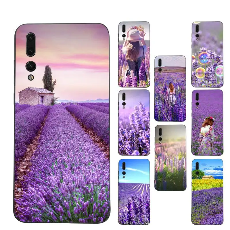 

Lavender Purple flowers Phone Case for Huawei Honor 10 i 8X C 5A 20 9 10 30 lite pro Voew 10 20 V30