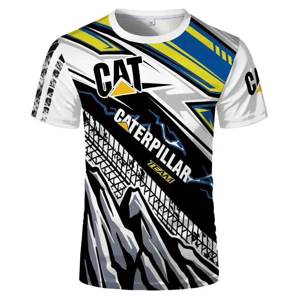 

2023 Summer Caterpillar 3dt T Shirt Men's Avatar 3D Print Shirt Black Fashion Short Sleeve Casual Top
