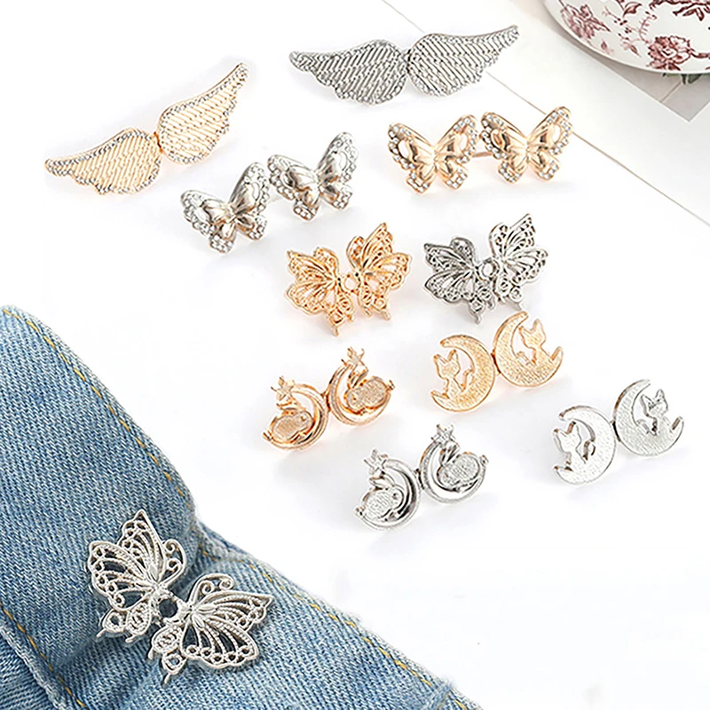 Новинка регулятор пуговиц с бантом для брюк и юбки затягивающая Талия