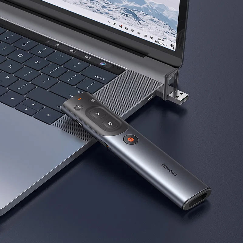 

Baseus Spotlight Presentation Remote Wireless Laser Pointer Presentation Slides Powerpoint Remote Control Pointer Presenter