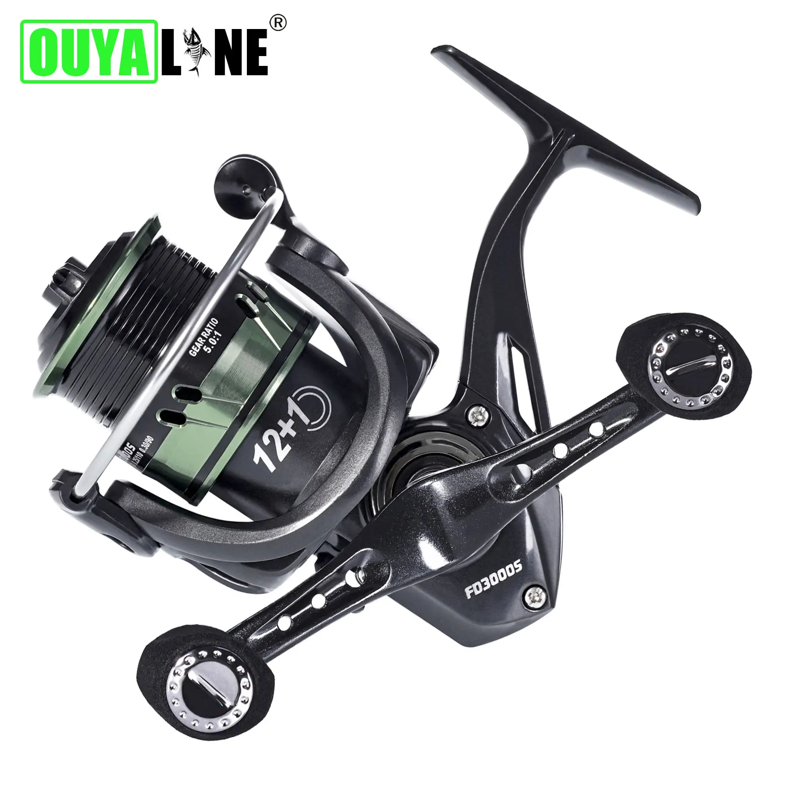 

2023 Super Light Spinning Fishing Reel Coil 5.0:1/4.7:1 8-10kg Max Drag Metal Spool Double Grip Waterproof Moulinet Peche En Mer