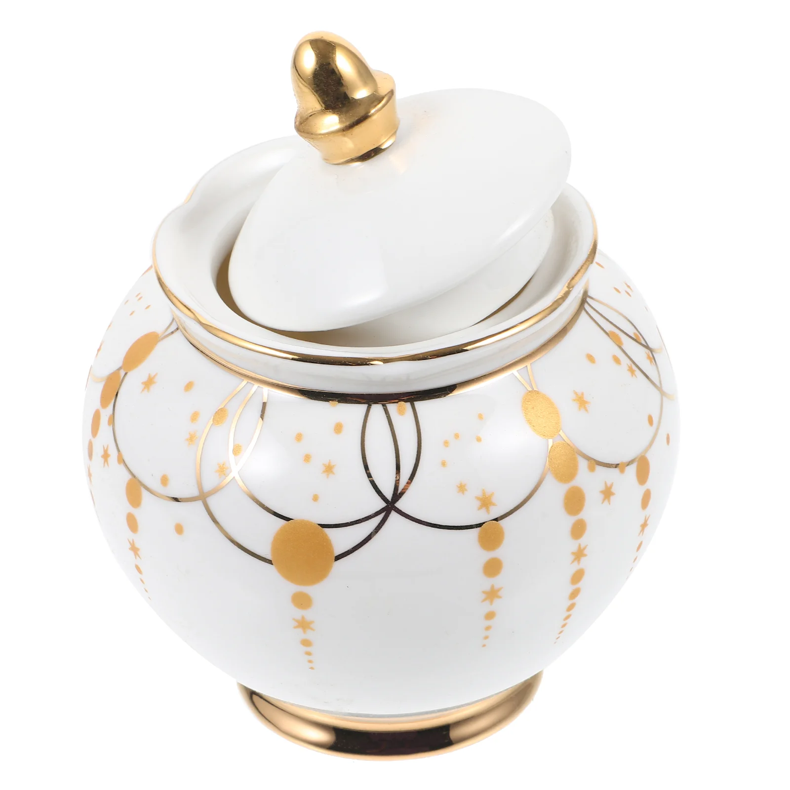 

Condiment Canister Sugar Container Spice Dispenser Containers for Countertop Ceramics Household Jar Candy with Lid