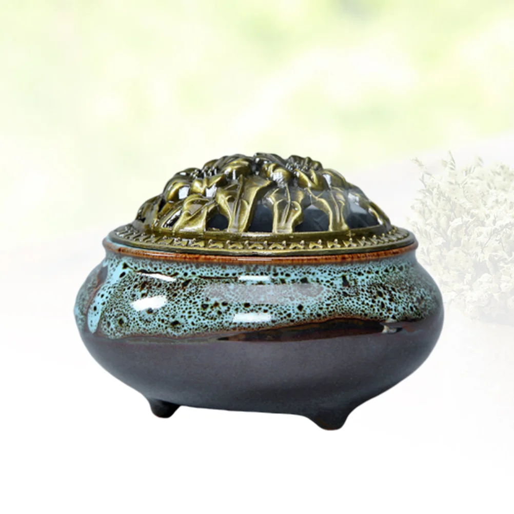 

Vosarea Ceramic Cone Holder for Cone or Coil Catcher ( Blue )