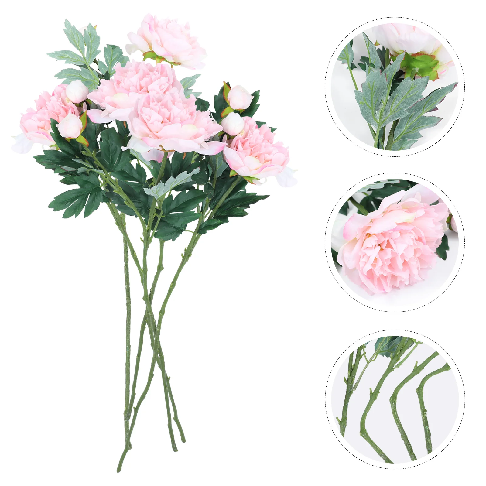 

Искусственный цветок пиона 5 шт., декоративный яркий цветок для дома