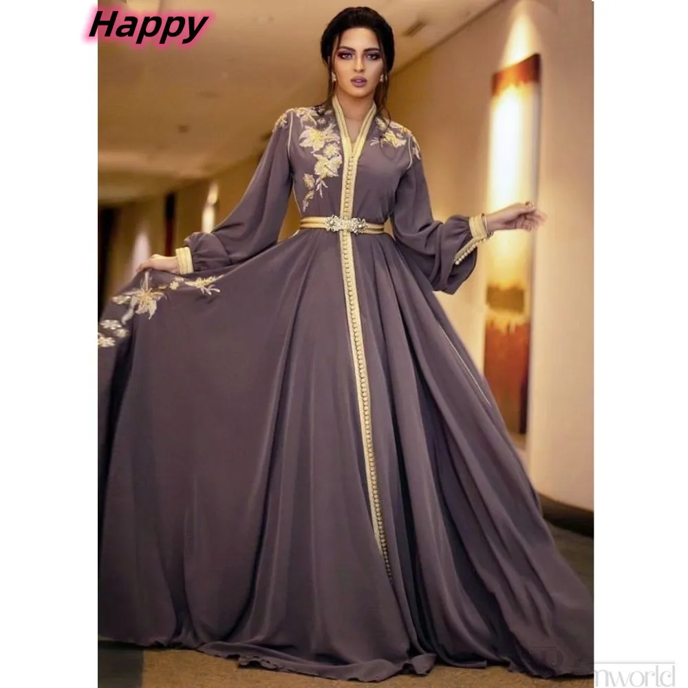 

2023 Luxury Long Figure Formal Evening Dress Full Sleeve Arabic Muslim Party Gown Moroccan Dubai Kaftan Lace Prom Cocktail Dress