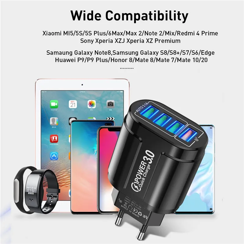 Olaf USB быстрое зарядное устройство Quick Charge 3 0 для iPhone Samsung S10 S21 Xiaomi Быстрая Зарядка