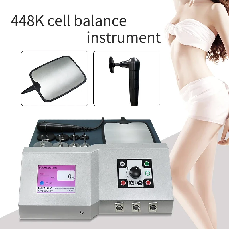 

2022 Newest Spain Technology Indiba 448khz Tecar Cavitation Body Care System RET CET RF Slim Machine for Weight Loss Indiba