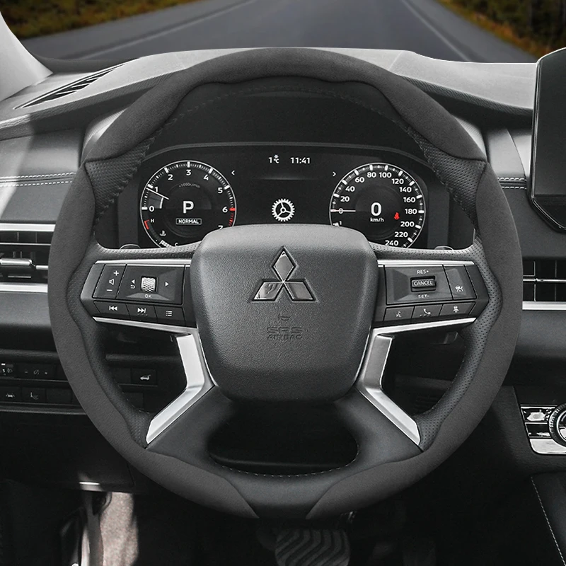 

Защелкивающийся чехол на руль Mitsubishi, подходит для l200 outlander xl 3 lancer 10 9 grandis pajero 4 tr4 asx space star