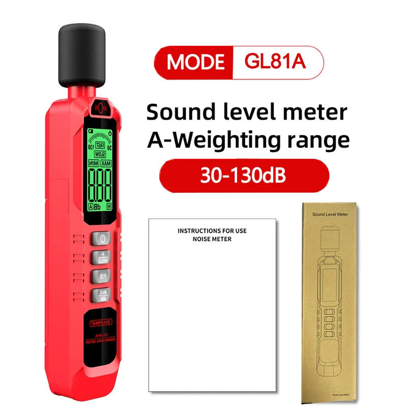 

Шумомер ZLLJMETER DB Metro 30~130 дБ