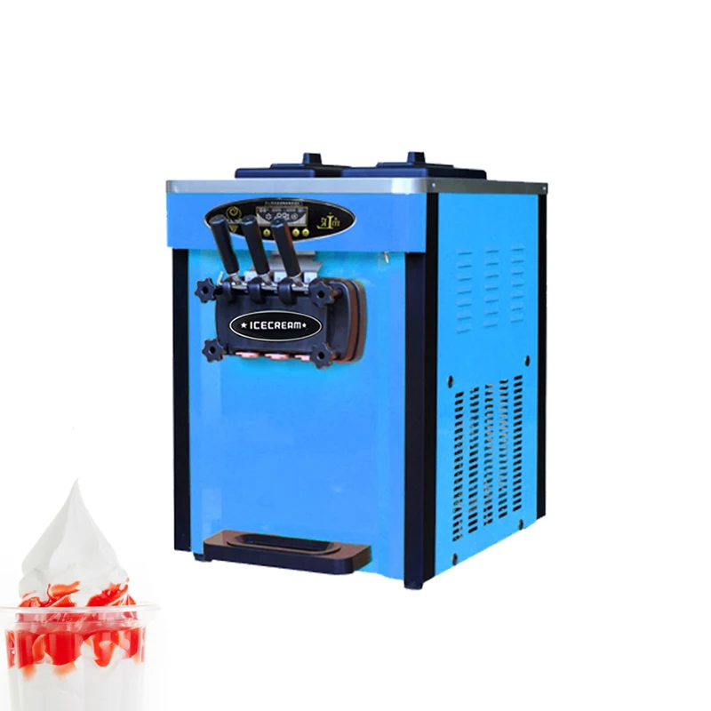 

Large Capacity Multifunctional Soft Ice Cream Machine Commercial Sweet Cone Sundae Machine