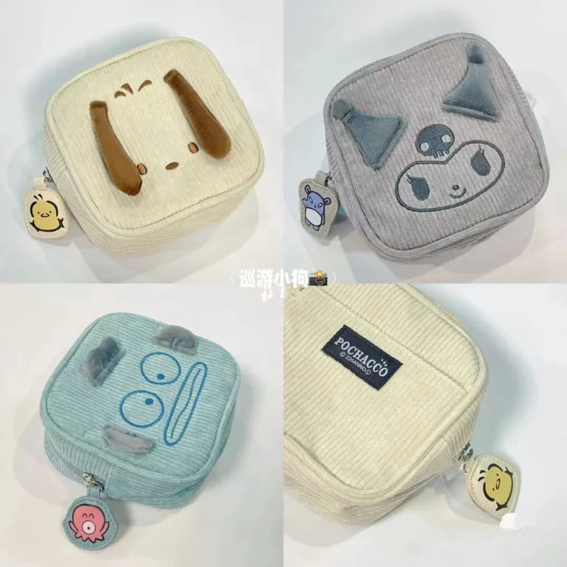 

Sanrio аниме косметичка Kuromi Pachacco большая емкость путешествия многофункциональный туалет Портативная сумка для хранения косметичка инструмен...