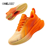 onemix 2022 road running shoes shock absorbing thick soled sneakers athletic gym jogging shoes wear resistant training shoes