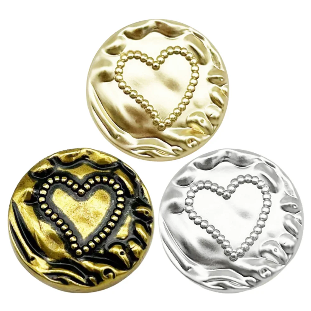 5 шт. круглые пуговицы в виде сердца стиле ретро модное пальто куртка рубашка