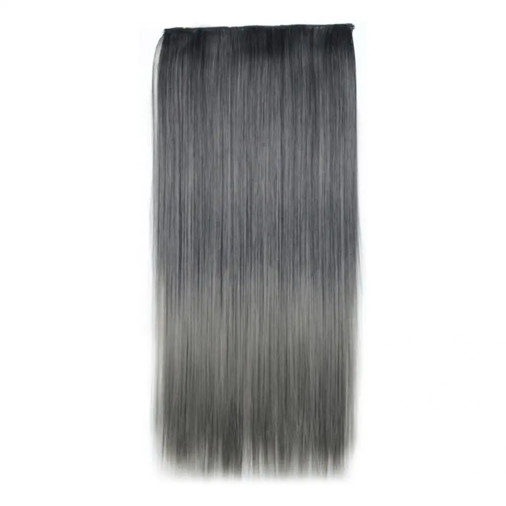 

Smooth Surface Ultra Long Simple to Wear Clip in Hair Extensions Heat Resistant Hair Wig Long Clip Wig for Party