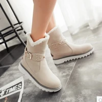 ladies snow boots brand warm shoes non slip flexible fashion suede casual walking winter 2021 plus size womens boots