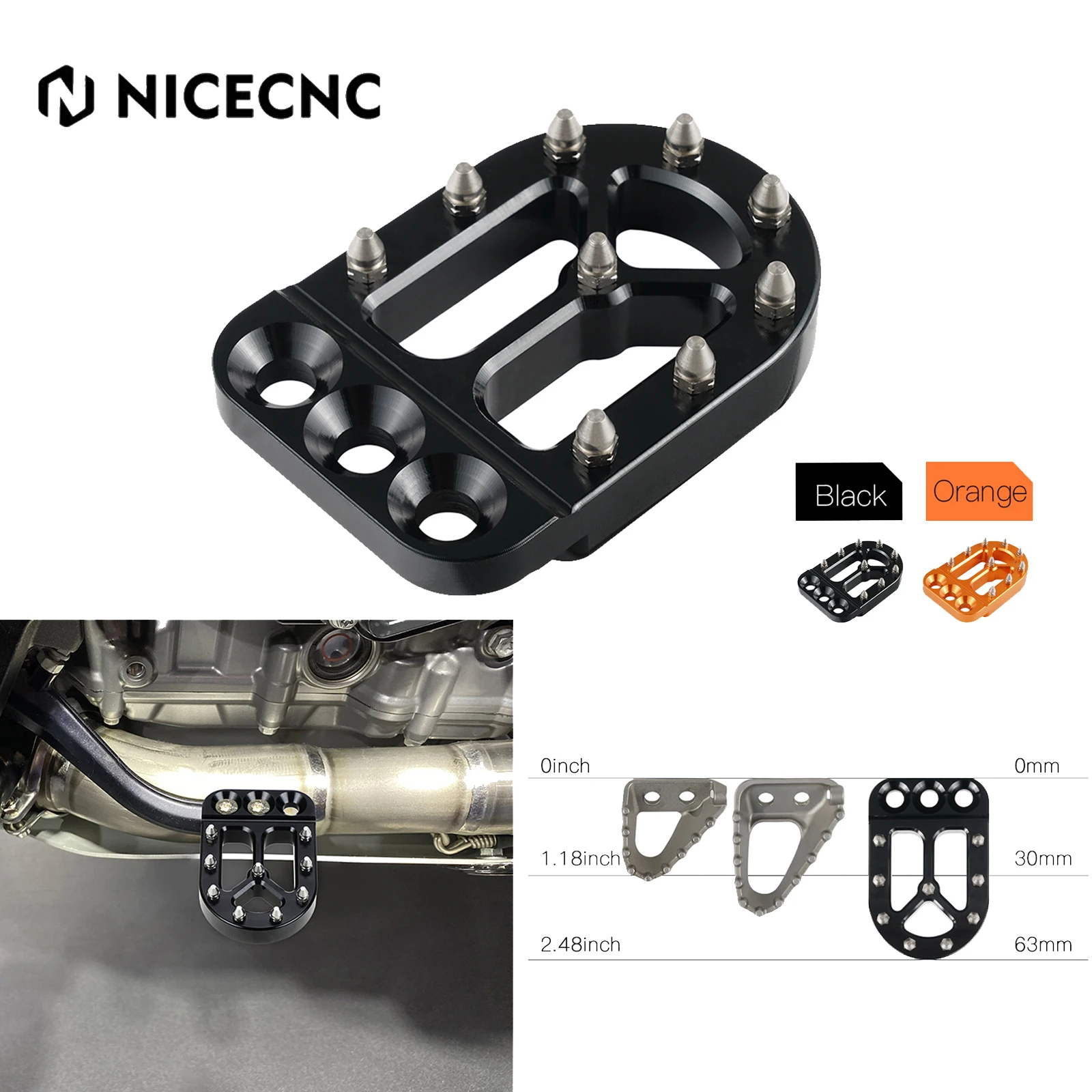 Педаль тормоза для KTM 1290 Super Adventure/R/S/T Ступенчатая пластина 390 790 890 950 990 1050 1090 1190