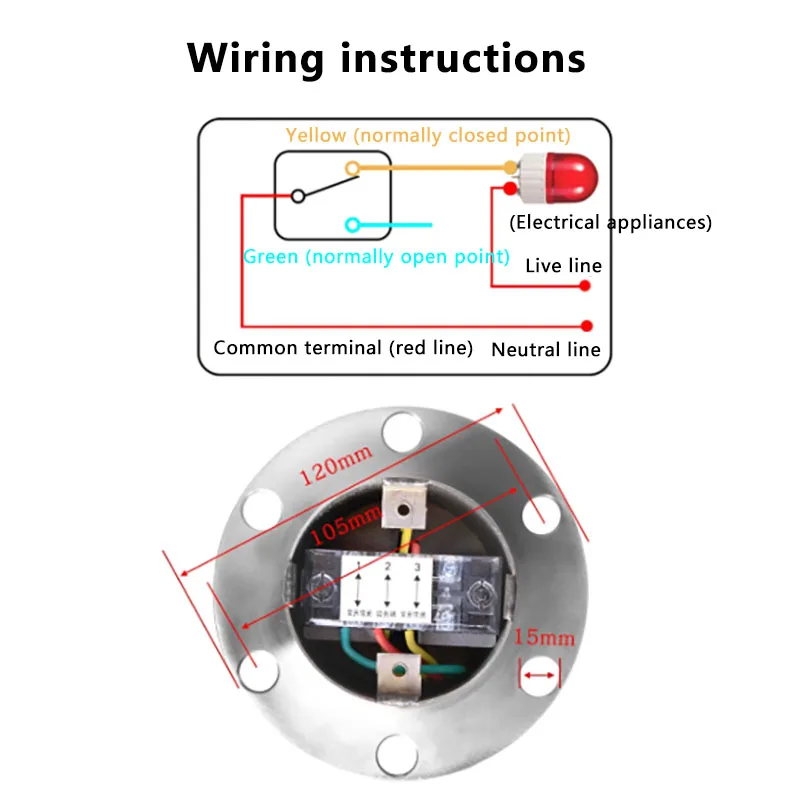 UQK-01/02/03 Нержавеющая сталь 304 высокотемпературный контроллер уровня жидкости