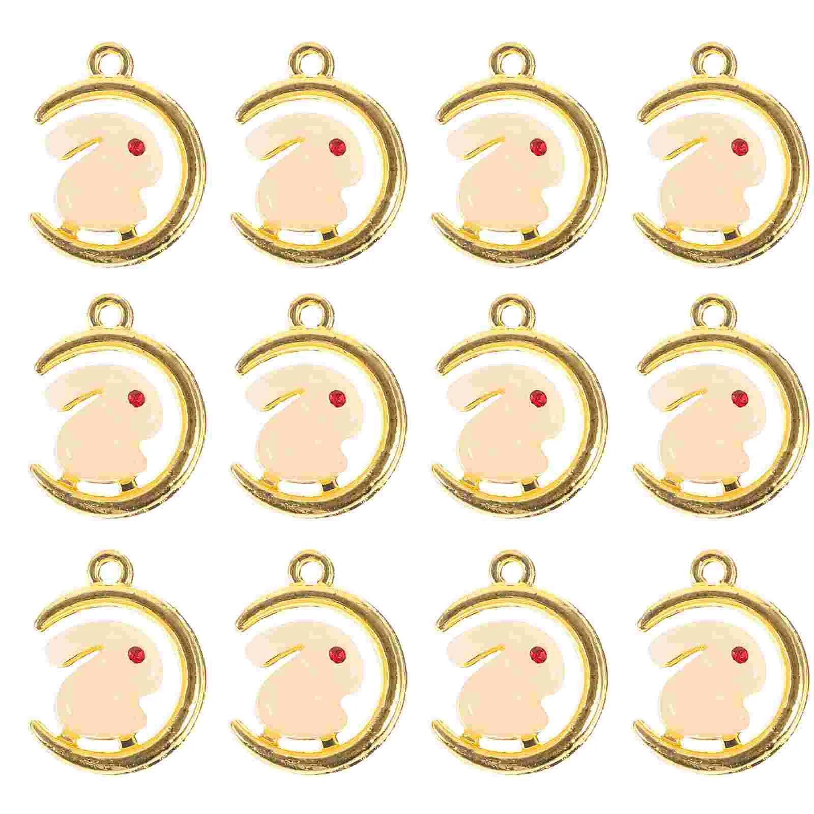 

12pcs Bunny Charms Rabbit Charms Jewelry Making Rabbit Charms Bunny Shape Pendants