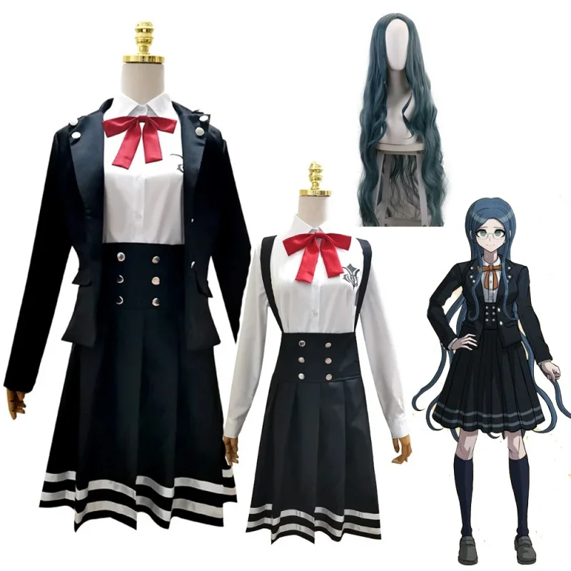 

Аниме Denganronpa V3 программа Tsumugi Косплей Костюм Школьная униформа для девочек костюмы на Хэллоуин
