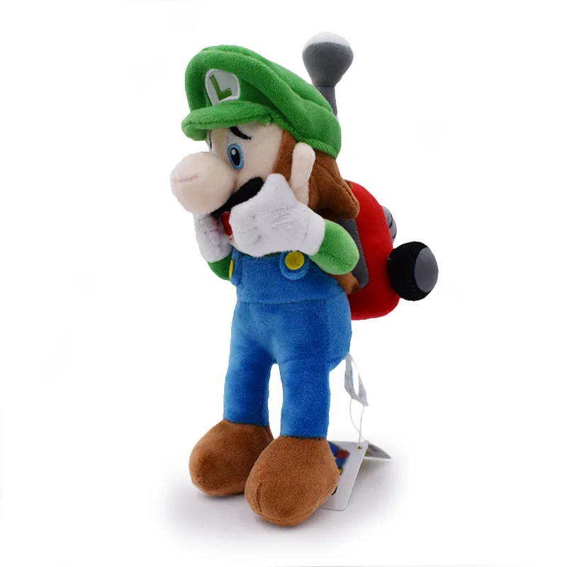 

22cm Super Mario Bros Video Game Figures Luigi Cartoon Plush Doll Cute Anime Pendant Toys Stuffed Collections Kids X-mas Gifts