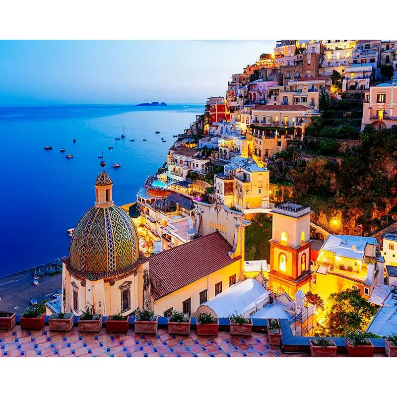 

GATYZTORY Seaside House 60x75cm Paint by numbers Drawing On Canvas Oil Handpainted Kill time Painting Decor Personalized gift