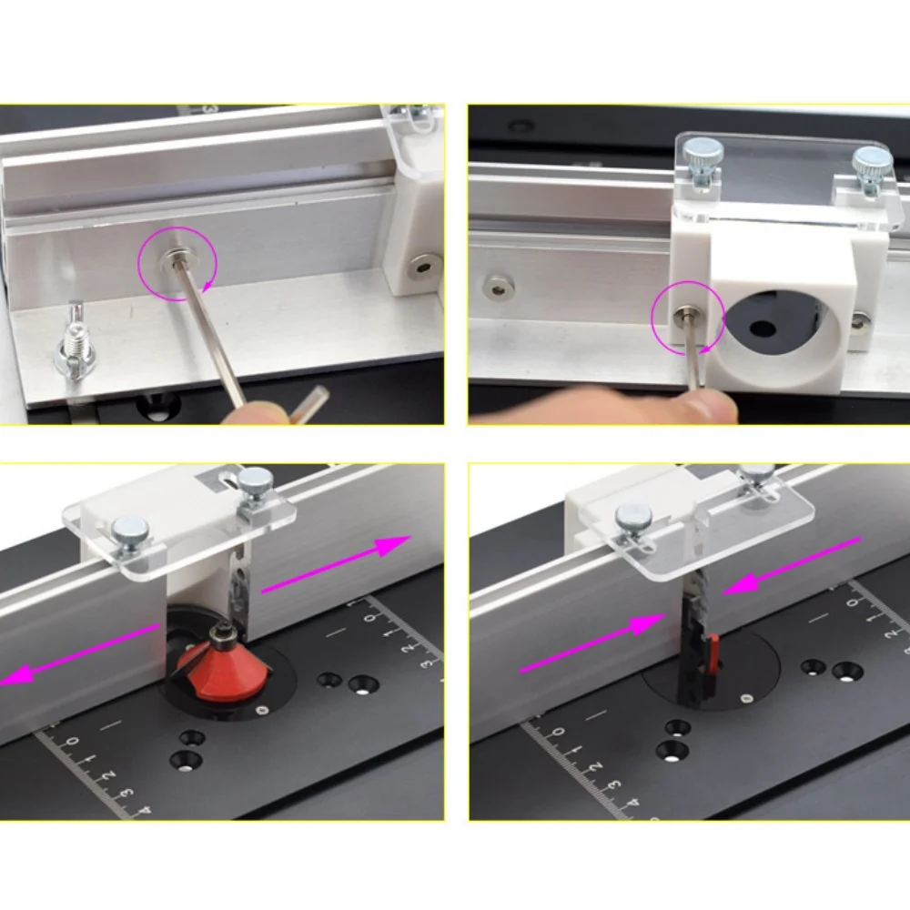 Алюминиевый фрезерный стол вставная пластина деревообрабатывающий триммер
