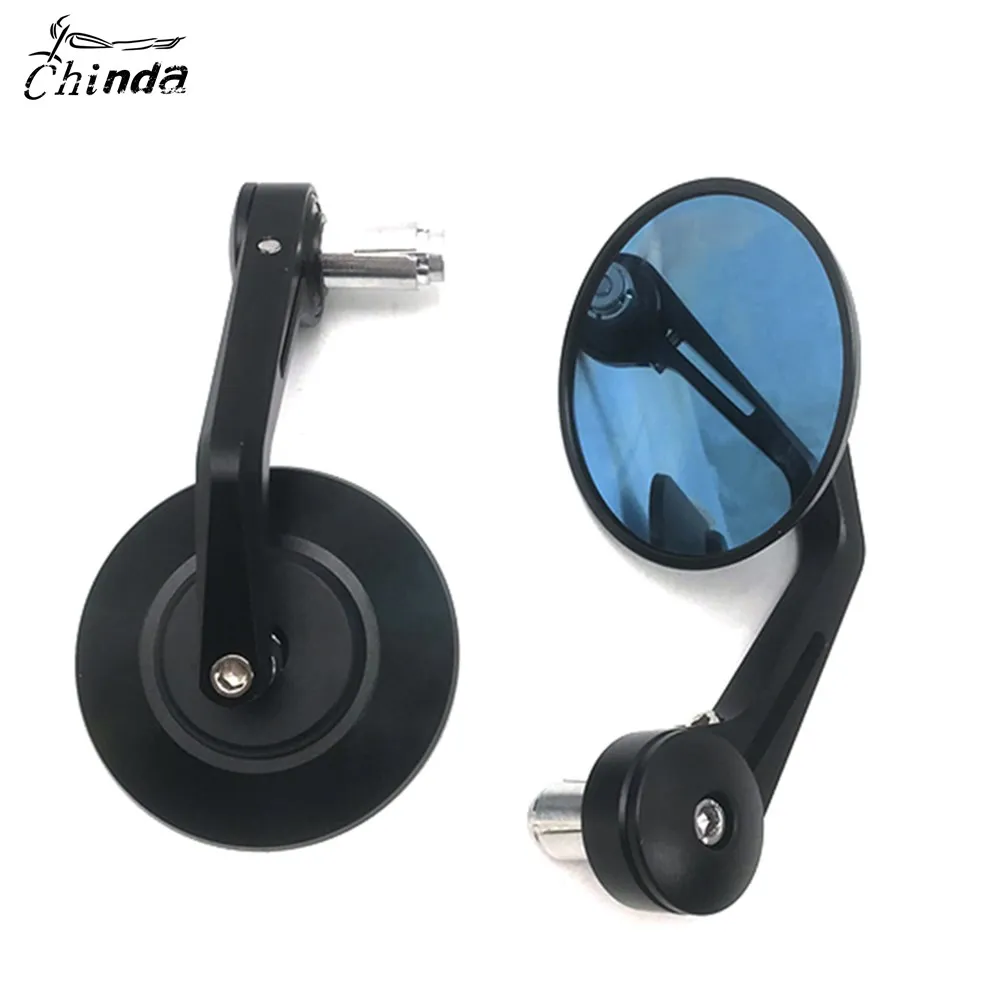 

Торцевое зеркало на руле мотоцикла для Moto guzzi V7 V9 V100, алюминиевое зеркало на руле с ЧПУ