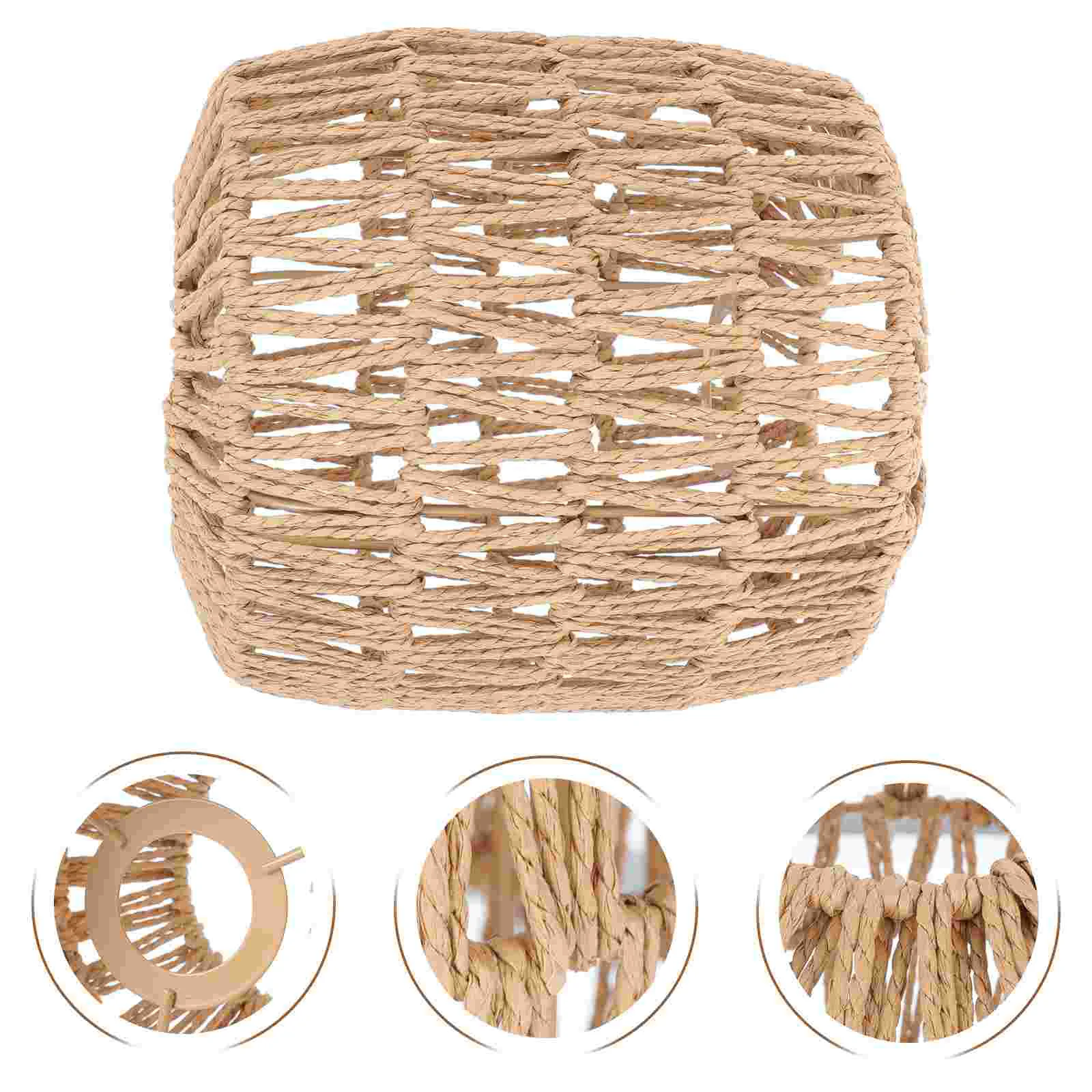 

Lampshade Creative Rattan Woven Simulation Ceiling Cover Simulated Artificial Dining Room Hanging Pendant Chinoiserie Decor