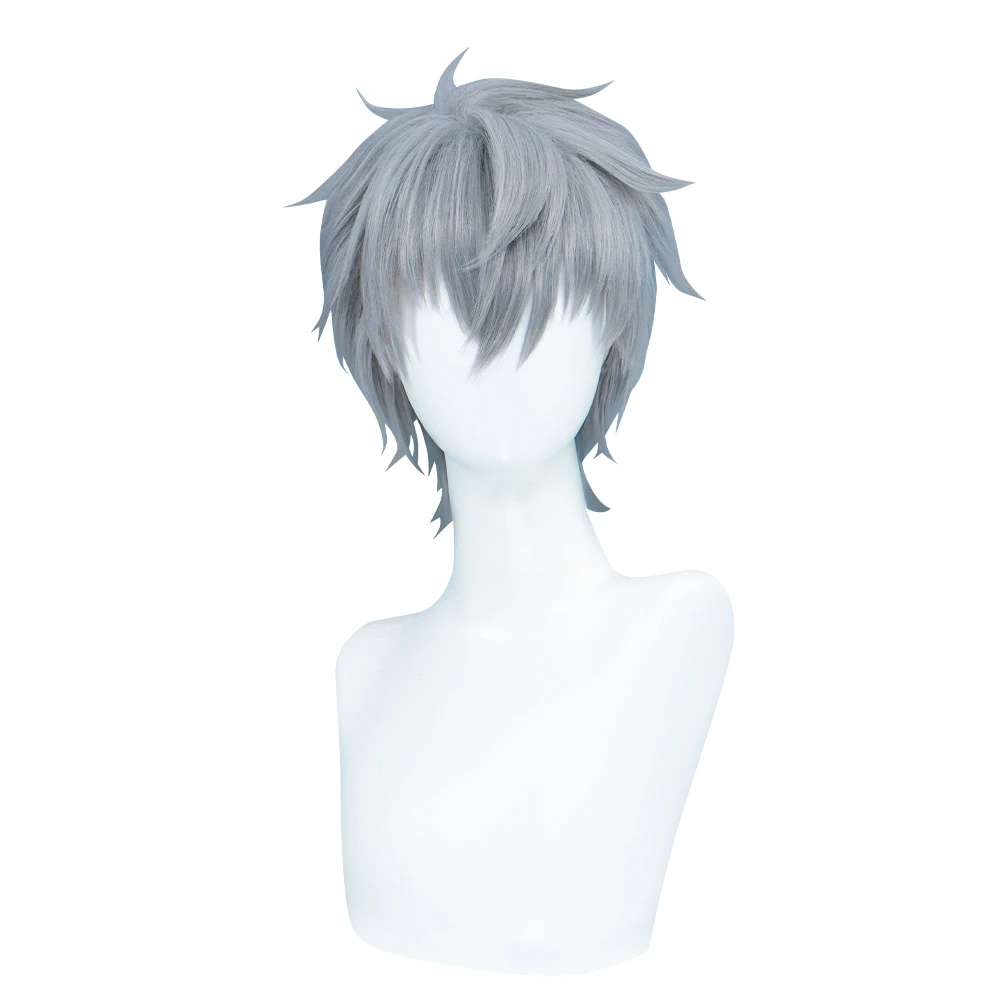 Till Wig Аниме Alien Stage Косплей Парик WakuWaku Мужчины 30 см Короткие волосы Till Choker Татуировки Зажимы для ушей Хэллоуин Волосы Бесплатная шапка для парика (art.: 3920cb0843abe) - 3920cb0843abe