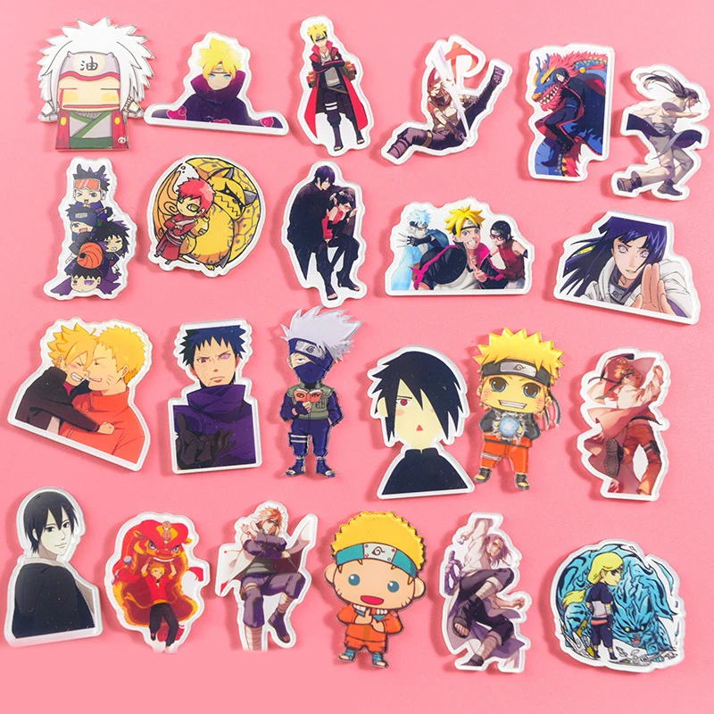 

Naruto Uzumaki Anime Acrylic Emblem Brooch Uchiha Gaara Itachi Hyuga Hinata Sasuke Hatake Kakashi Schoolbag Accessories Brooch