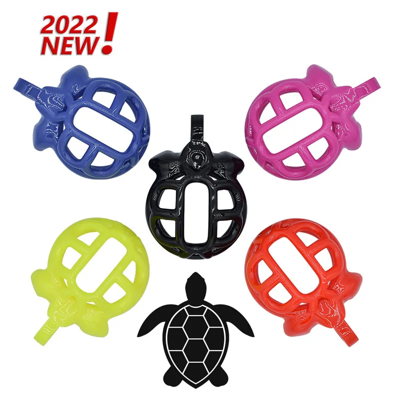 

New Super Small Male Chastity Cock Cages Turtle Design Sissy Penis Cage Bondage With 4 Rings Lightweight Chastity Belt Sex Toys